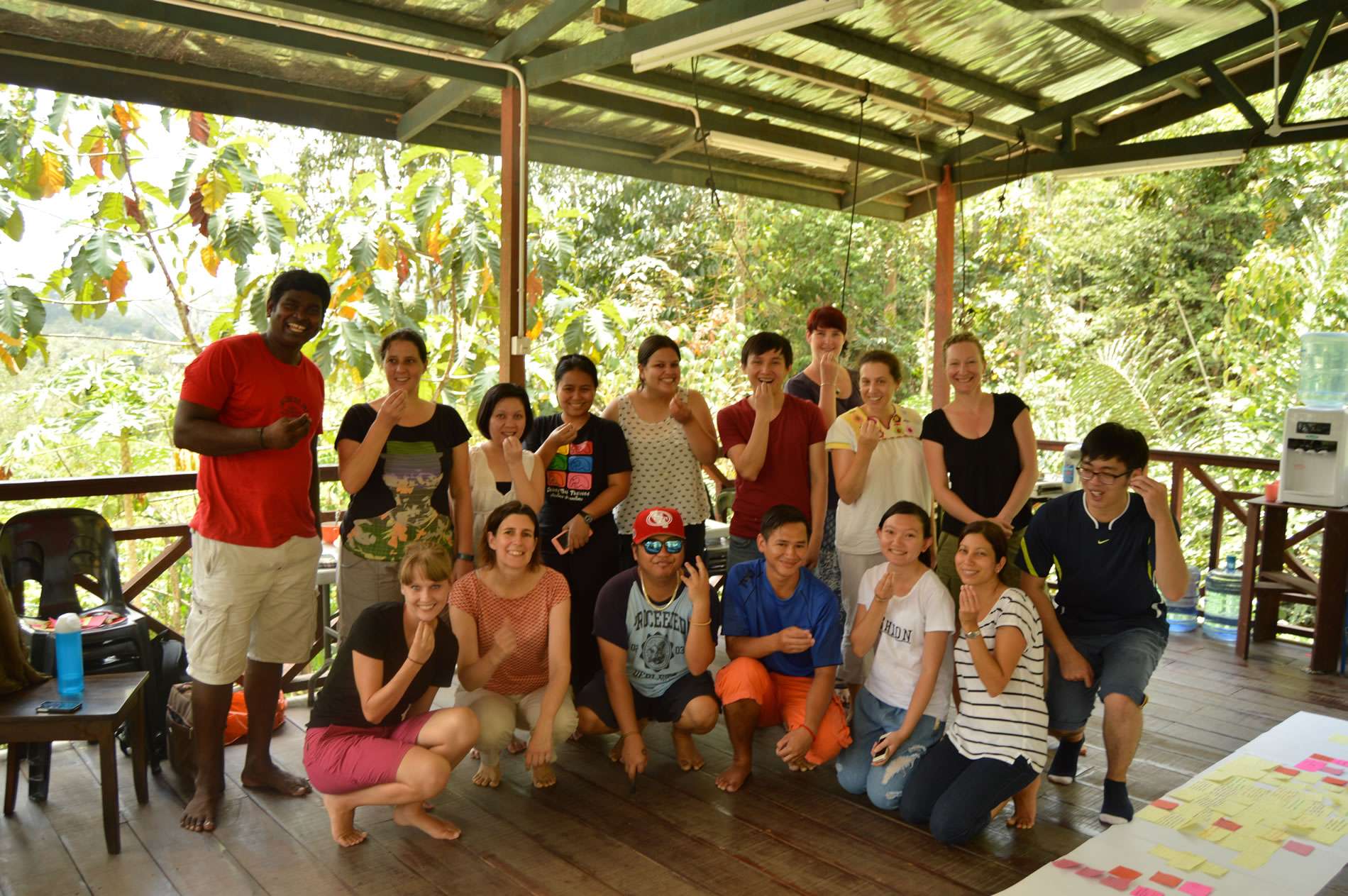 Representatives from Macquarie University and from 9 other international community development organisations at a ‘Co-creating Curriculum’ workshop, hosted by PACOS Trust